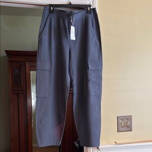Eileen Fisher Women's Gray Cargo Lantern Pants
